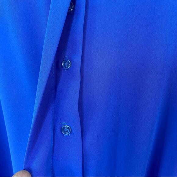 Vintage Heury Lee Petite Button Front Dress Size 14P - Picture 9 of 11